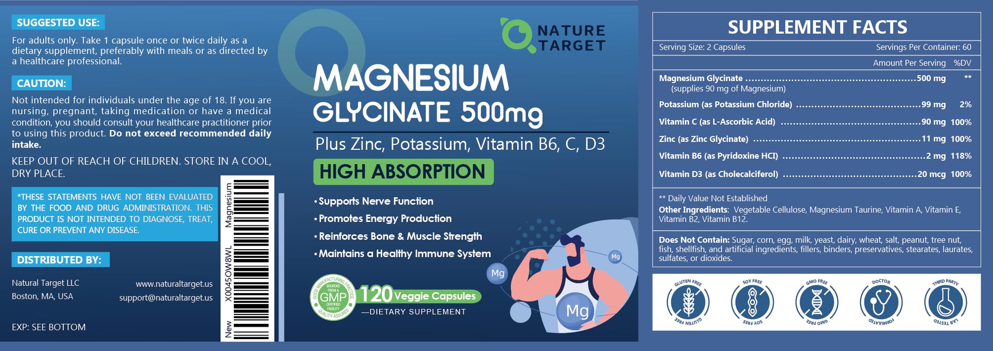 Nature Target metabolismo y energía diaria, apoyo para un día activo