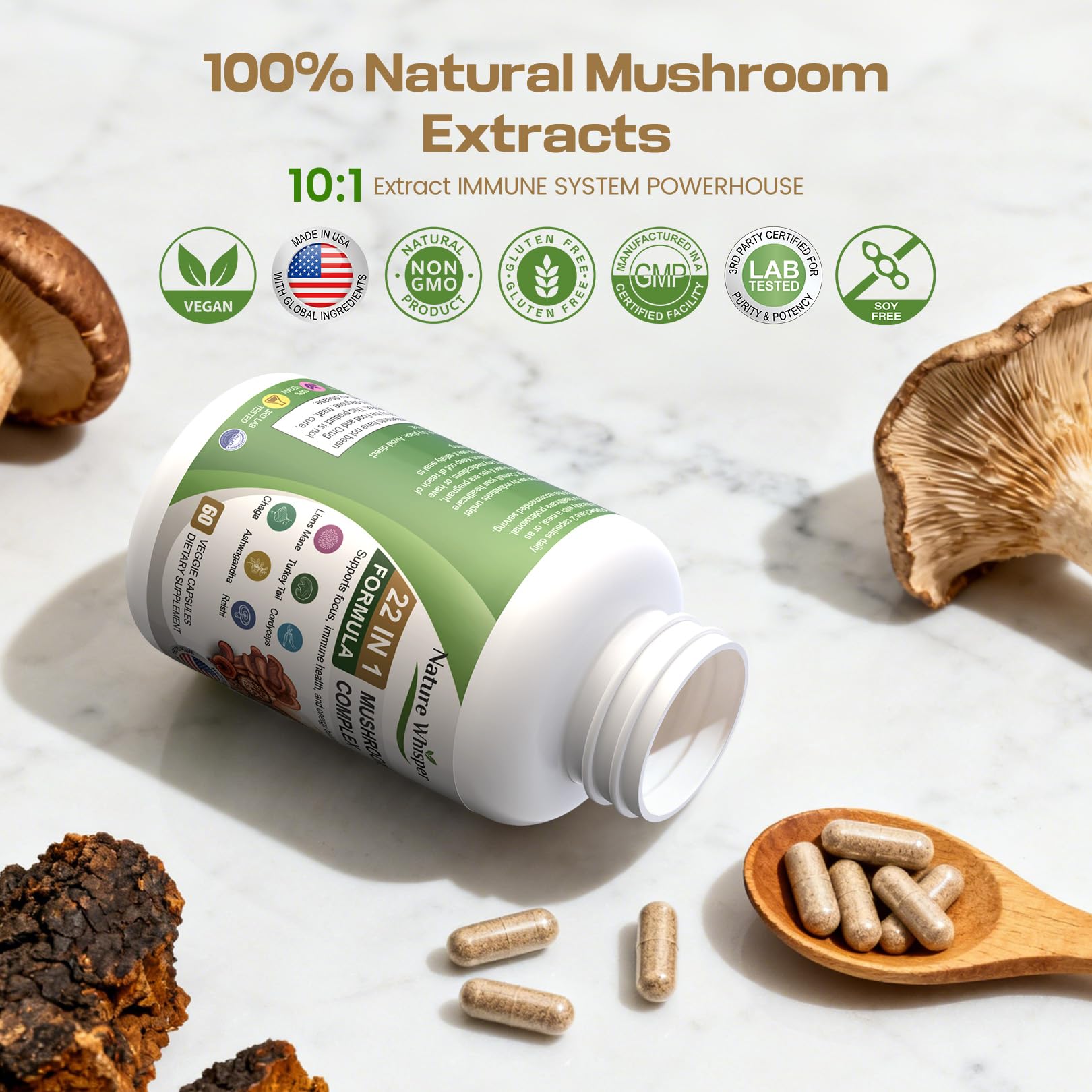 Nature Whisper cápsulas listas para tomar o añadir a comidas