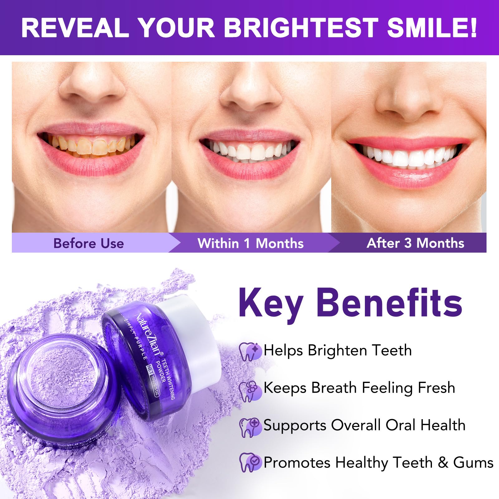 Nature Ziran formulado por dentistas, protege el esmalte con uso progresivo.