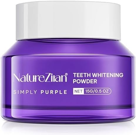 Nature Ziran polvo blanqueador de dientes, uso diario para eliminar manchas.