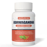 Nature4U ashwagandha 6000 mg en cápsulas para energía diaria