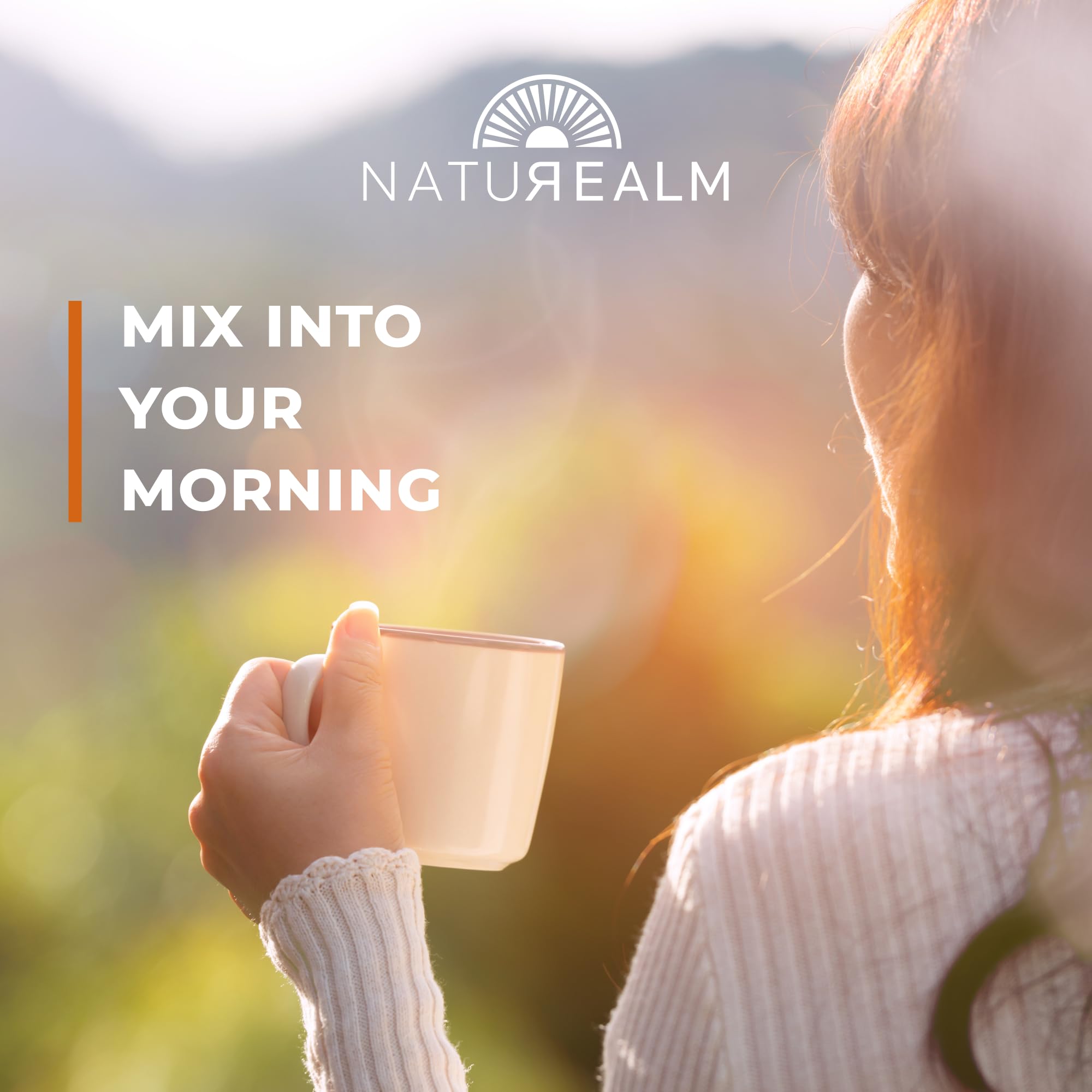 Naturealm Sacred 7: taza de café con polvo para enfoque sostenido.