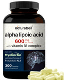 NatureBell Alpha Lipoico Complex: cápsulas en botella para apoyo antioxidante diario