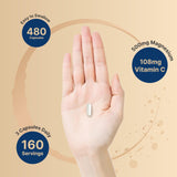 NatureBell ascorbil palmitato: vitamina C añadida para apoyo antioxidante.