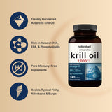 NatureBell Astaxantina en Krill Antártico, tono rojizo y antioxidante natural.
