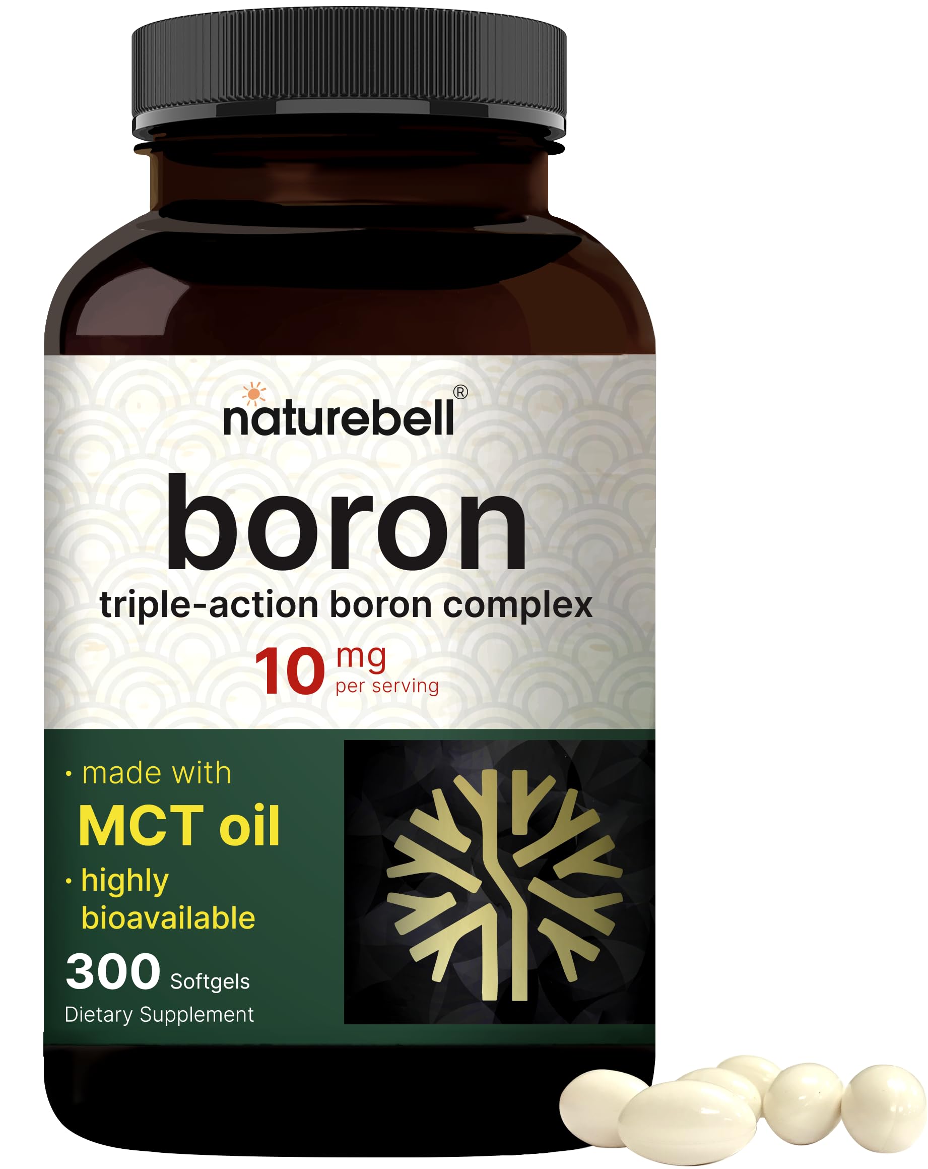 NatureBell Boron 10 mg, botella para uso diario