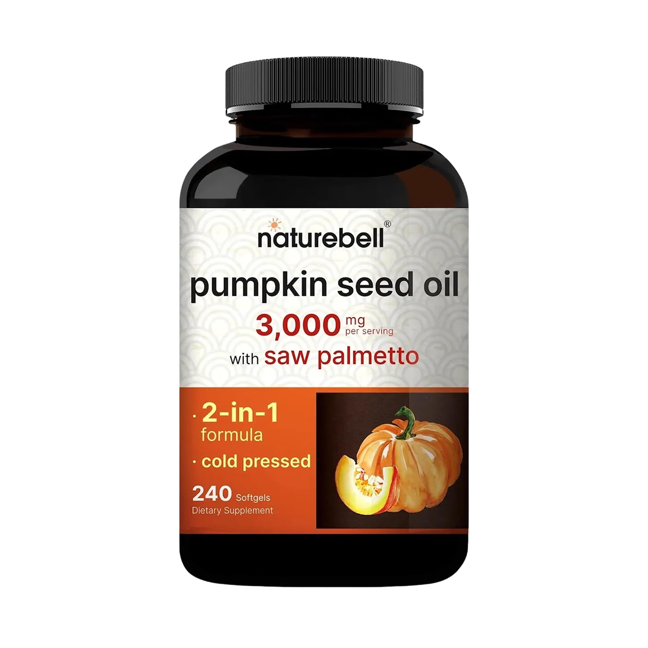 NatureBell Aceite de semilla de calabaza en bote para uso diario