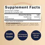NatureBell Ácido hialurónico 25mg en cápsula para hidratación de la piel