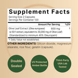 NatureBell botella de extracto de oliva 50-1, concentración alta para dosis eficientes.