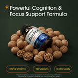 NatureBell CDP-Colina cápsulas de absorción rápida para claridad mental.