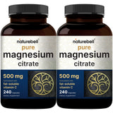 NatureBell Citrato de Magnesio 500 mg: cápsulas fáciles de digerir para uso diario.