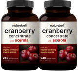 NatureBell concentrado de arándano y acerola en dos-pack, cómodo para uso diario.