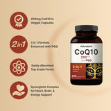 NatureBell CoQ10 con PQQ, etiqueta frontal clara e informativa.