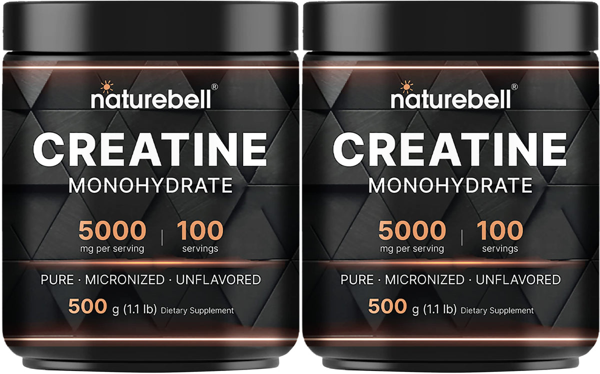 NatureBell creatina monohidratada: botella para mezclas suaves.