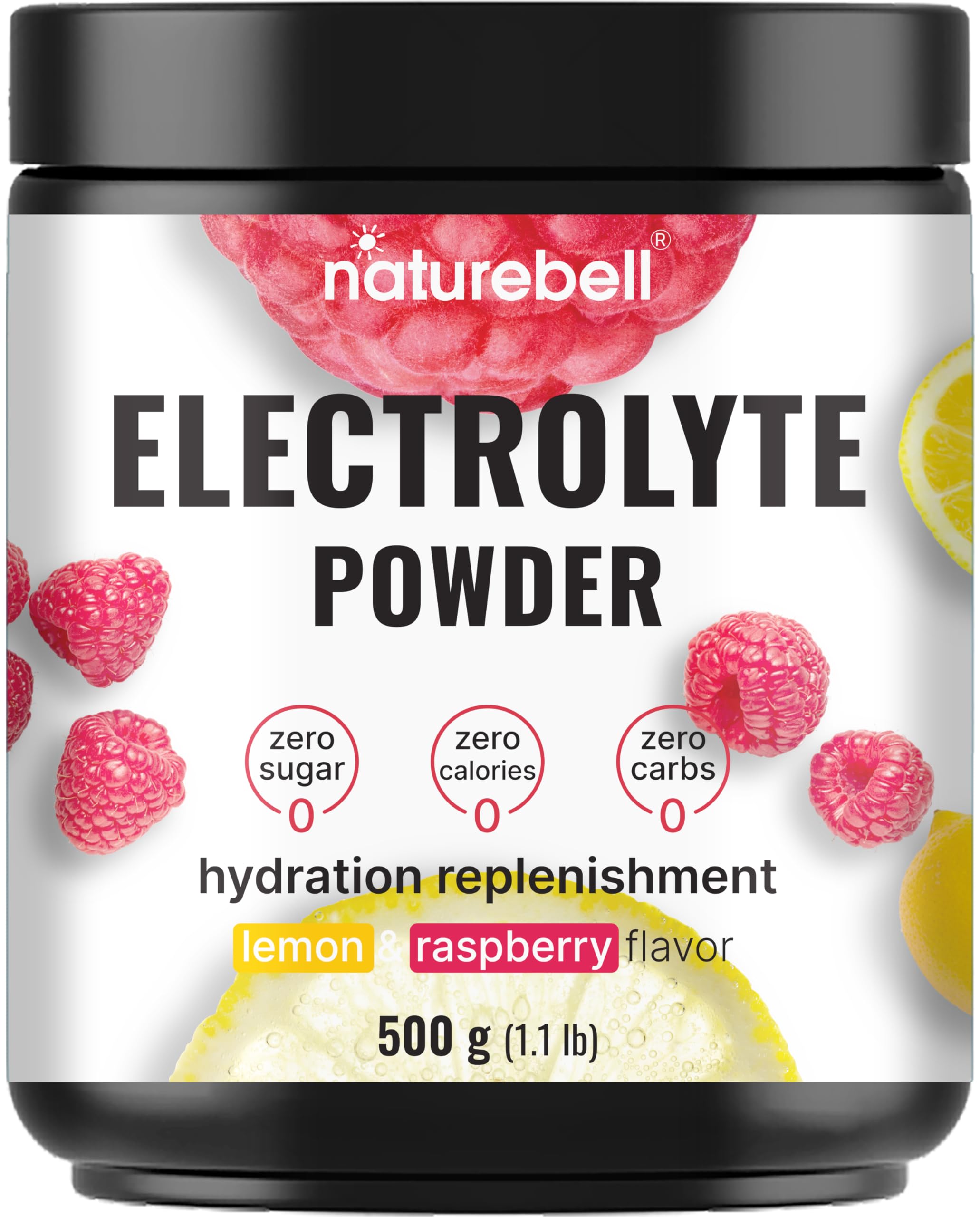NatureBell electrolitos polvo limón, hidratación diaria ideal para entrenamientos