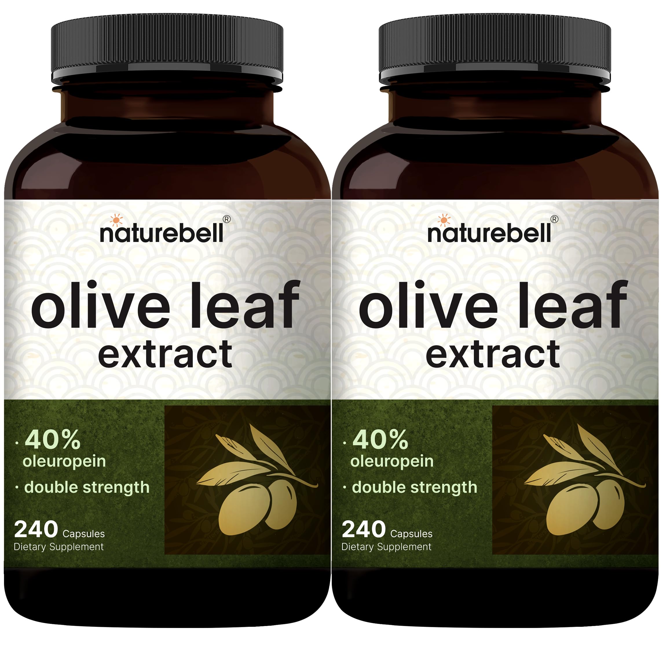 NatureBell extracto de hoja de oliva 30000mg en cápsulas, apoyo diario al bienestar.