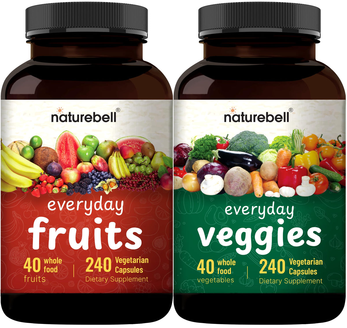 NatureBell Frutas Enteras: mezcla 40 frutas para energía diaria y micronutrientes