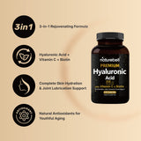 NatureBell ácido hialurónico 250 mg en cápsulas para hidratación.