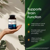 NatureBell Huperzine A frasco de vidrio inspira confianza en pureza y trazabilidad.
