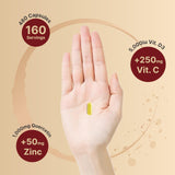 NatureBell etiqueta muestra quercetina zinc C y D3 para vitalidad