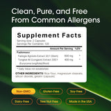 NatureBell mezcla herbal, etiqueta clara, realce de bienestar natural