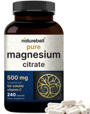 NatureBell magnesio citrato en botella frontal, opción conveniente para energía diaria.