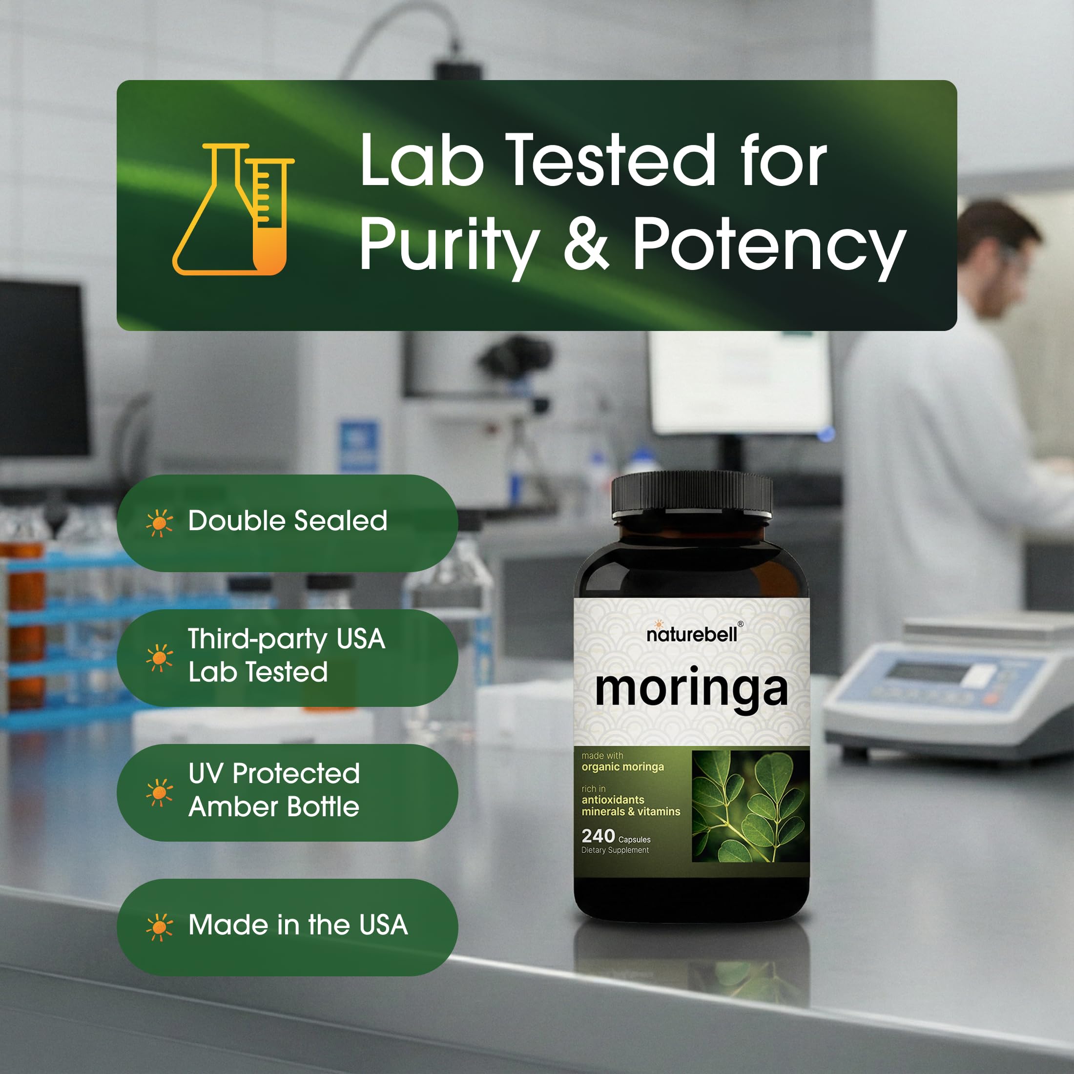 NatureBell Moringa: envase ecológico centrado en la experiencia del usuario.