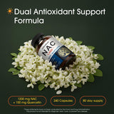 NatureBell NAC 1200 mg con quercetina - cápsulas, conveniencia diaria para el bienestar