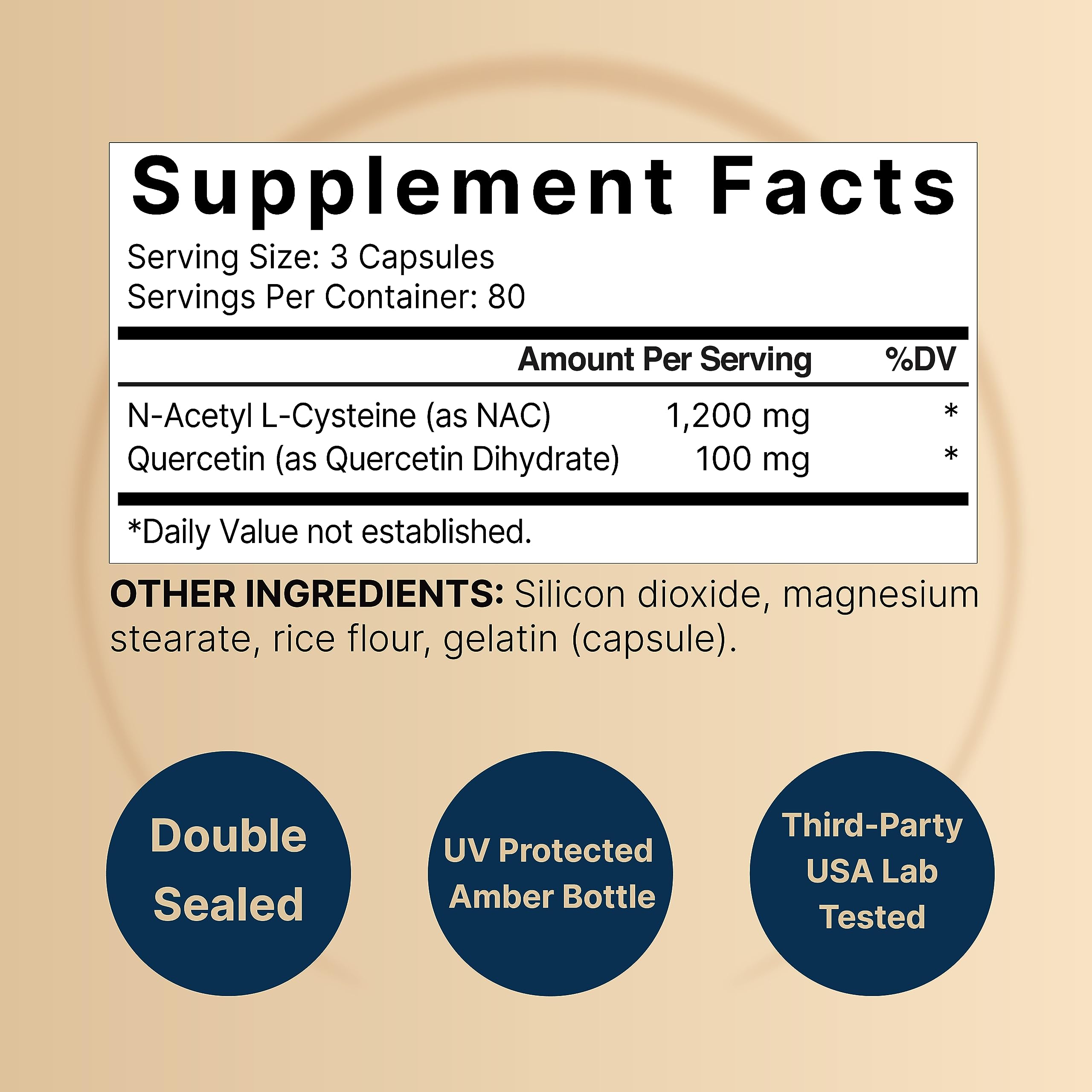 NatureBell NAC cápsulas 1200 mg, formato práctico para tomar a diario.
