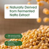 NatureBell Nattokinase envase, cómodo y fácil de almacenar.