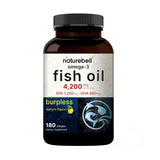 NatureBell Omega-3 cápsulas en botella para soporte cardíaco y bienestar diario.