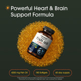 NatureBell Omega-3 dosis diaria para cerebro y articulaciones.