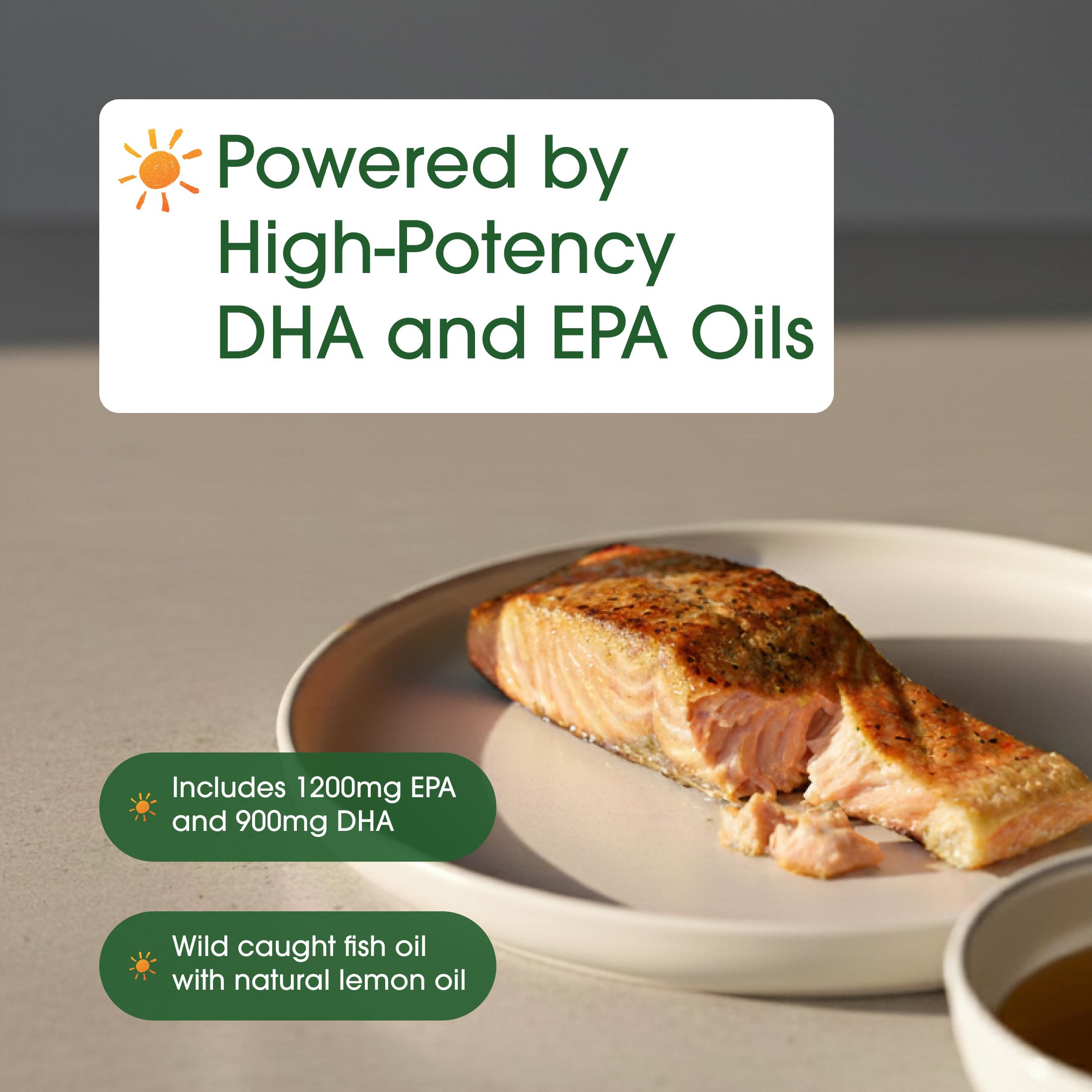 NatureBell Omega-3 no modificado genéticamente y libre de alérgenos.