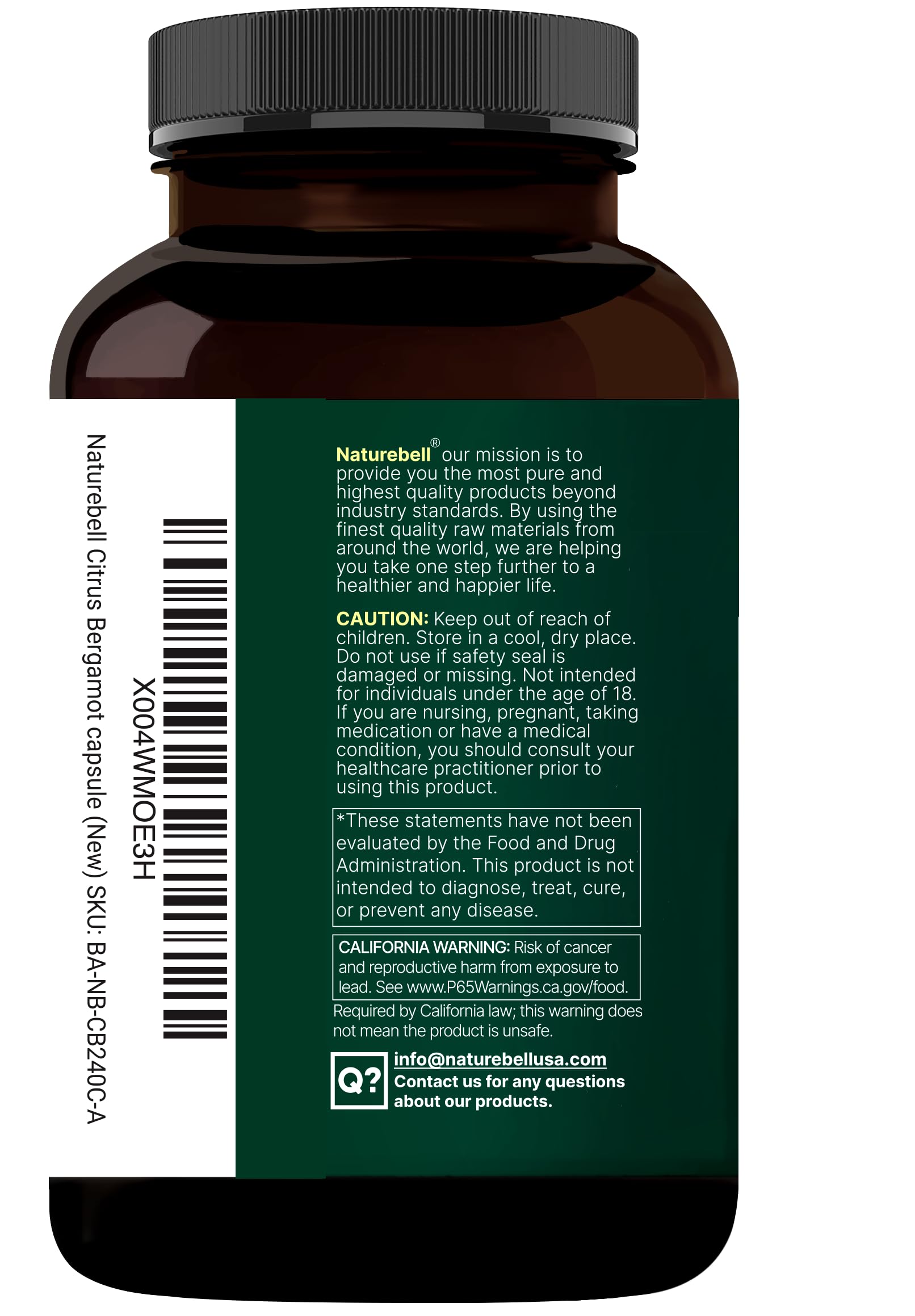 NatureBell 120 porciones: suministro de 4 meses en botella.