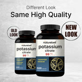 NatureBell Potassium Citrate, cápsulas en bote, dosis diaria de 99 mg