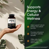 NatureBell PQQ con CoQ10, detalle de etiqueta con ingredientes