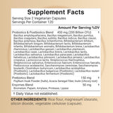 Etiqueta NatureBell Probiótico con 40 cepas para salud intestinal diaria.