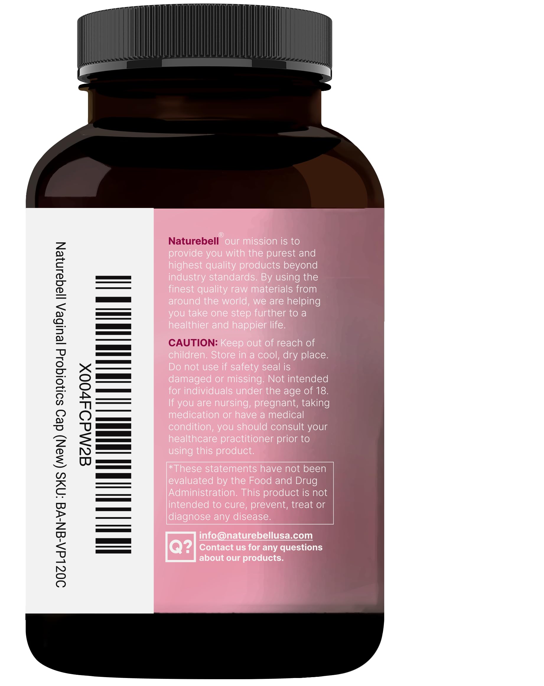 NatureBell probióticos vaginales con 10 mil millones CFU para flora estable.