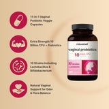 NatureBell probióticos vaginales, etiqueta legible con información clara.