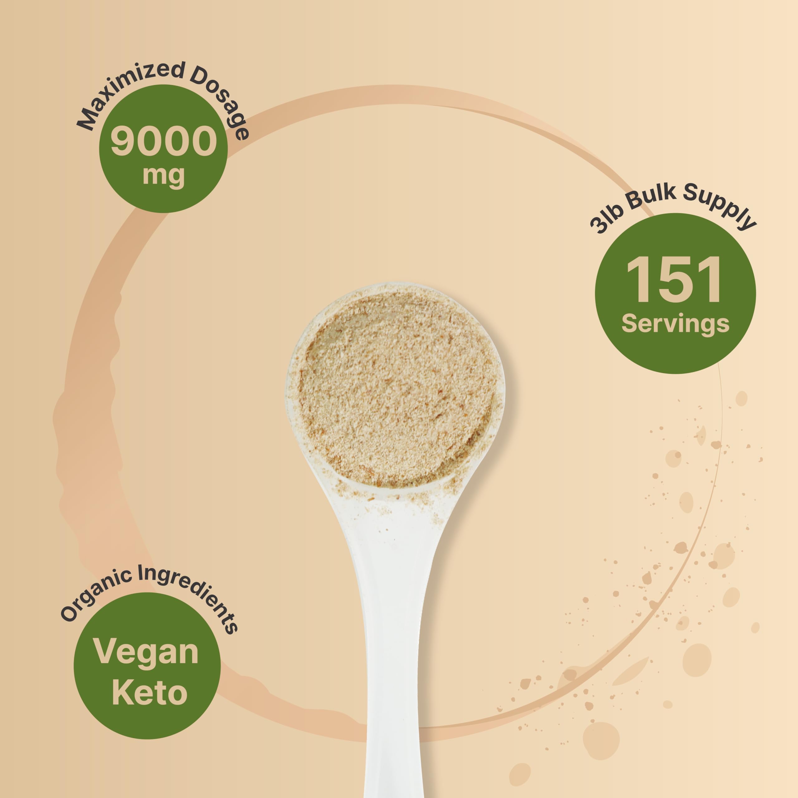 NatureBell Psyllium sin sabor para mezclar sin cambiar el sabor
