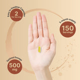 Detalle de cápsulas NatureBell Quercetina 500mg para consumo práctico
