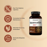 Presentación en caja de NatureBell Quercetina 500mg y sus cápsulas