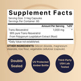 NatureBell Resveratrol: certificado de laboratorio de terceros para tranquilidad.