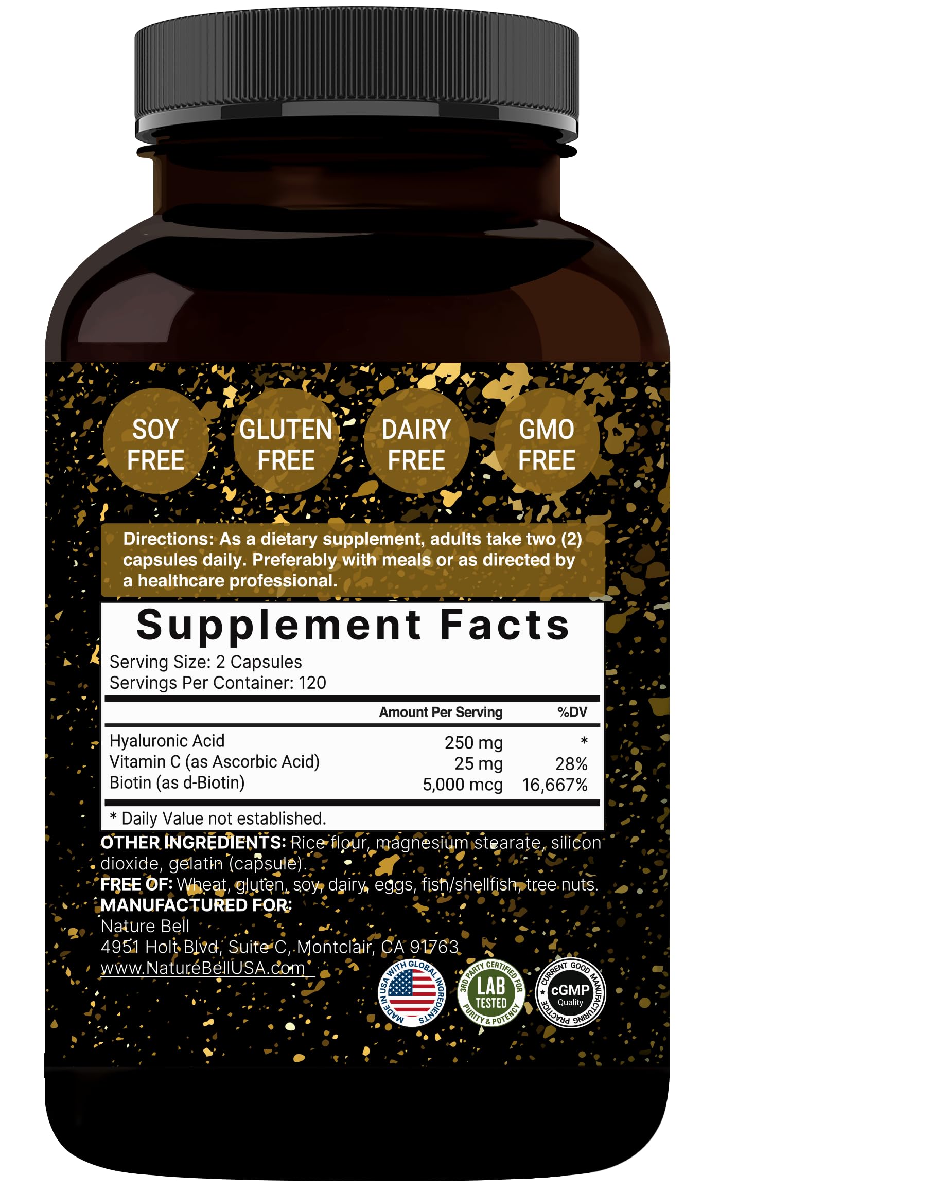 NatureBell productos sin GMO y libre de alérgenos.