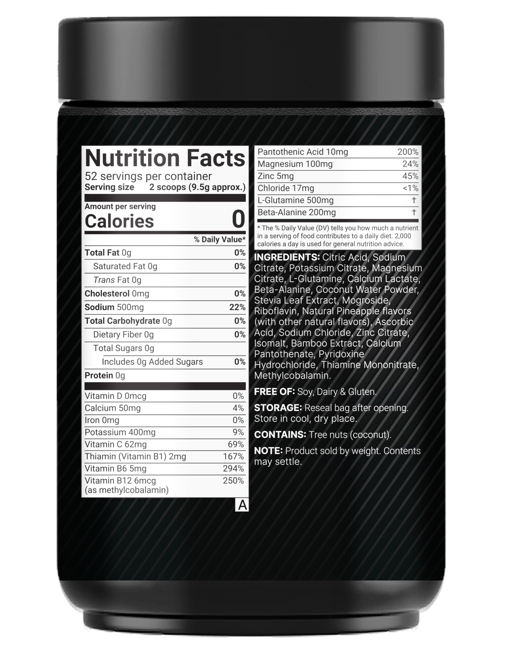 NatureBell Sport Electrolytes, sabor piña tropical, refrescante durante entrenamientos prolongados.