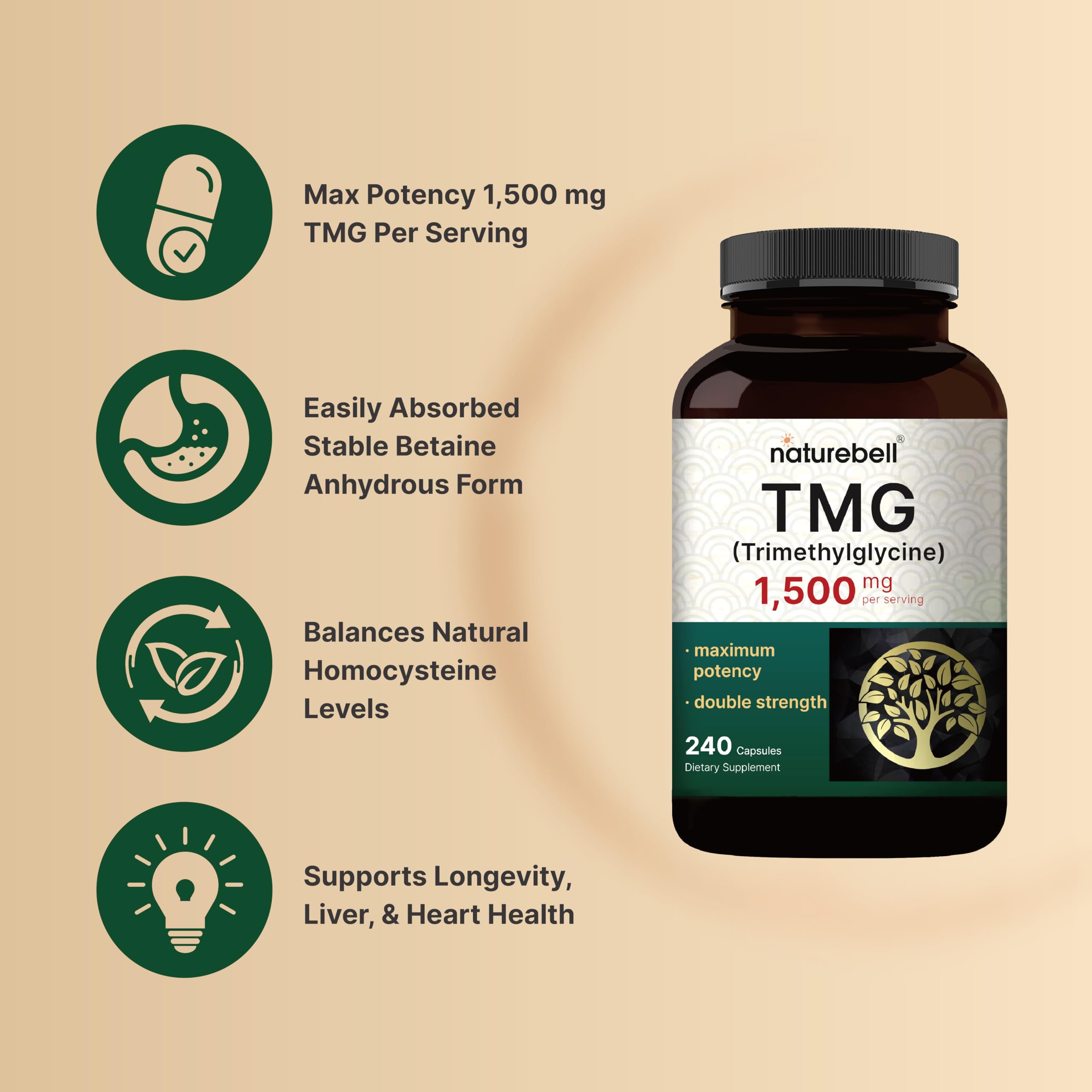 Dosis diaria de 1,500 mg para mantener balance general.