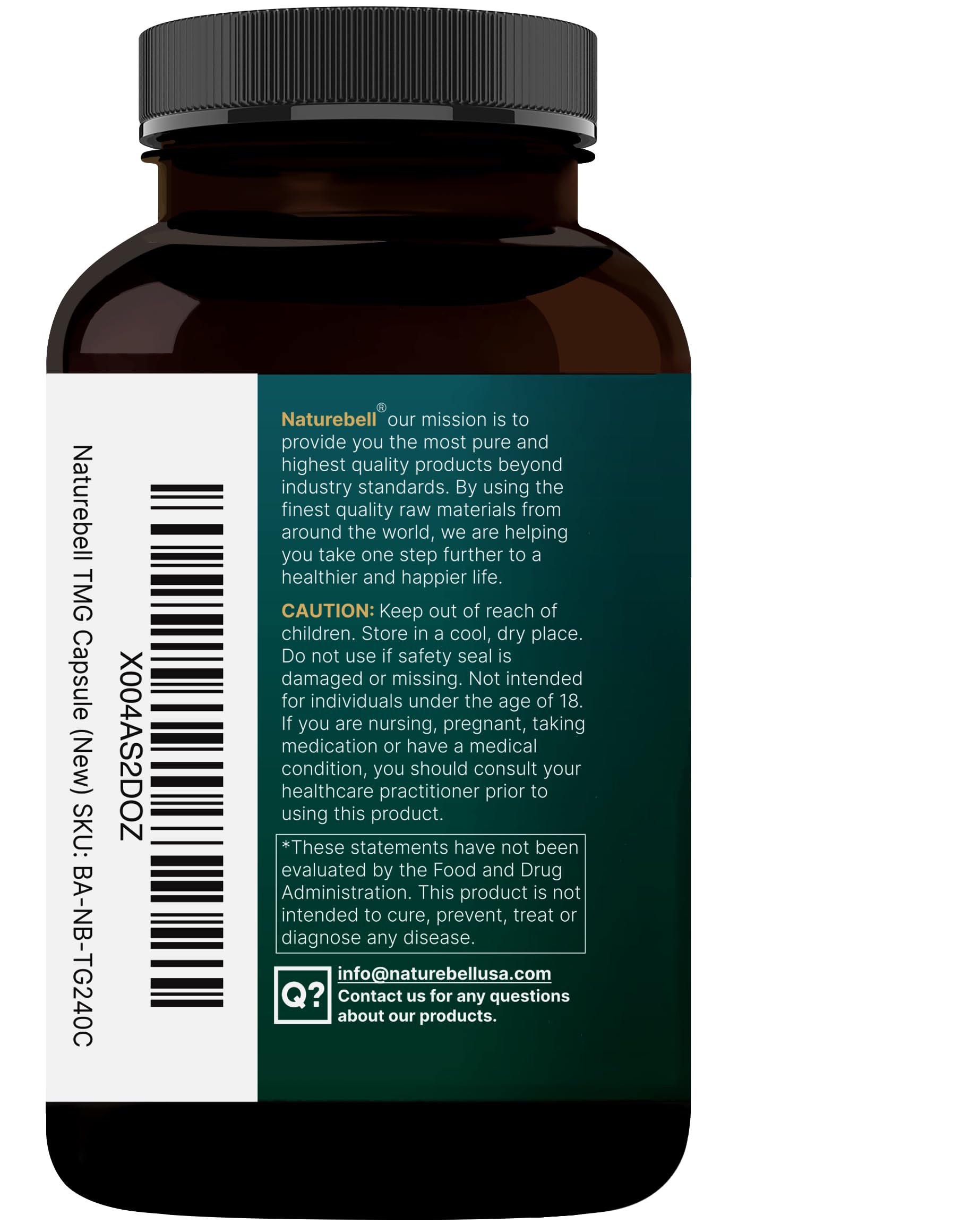 NatureBell TMG apoya la salud del corazón y el hígado de forma natural.