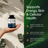 NatureBell Vitamina B2 cápsulas verdes, fáciles de ingerir en la rutina diaria