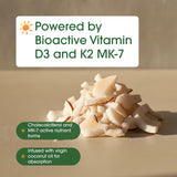 NatureBell Vitamina D3 K2 240, caja, presentación limpia y sin alérgenos.