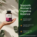 NatureBell Probióticos+ para Mujeres frasco con información de ingredientes clave